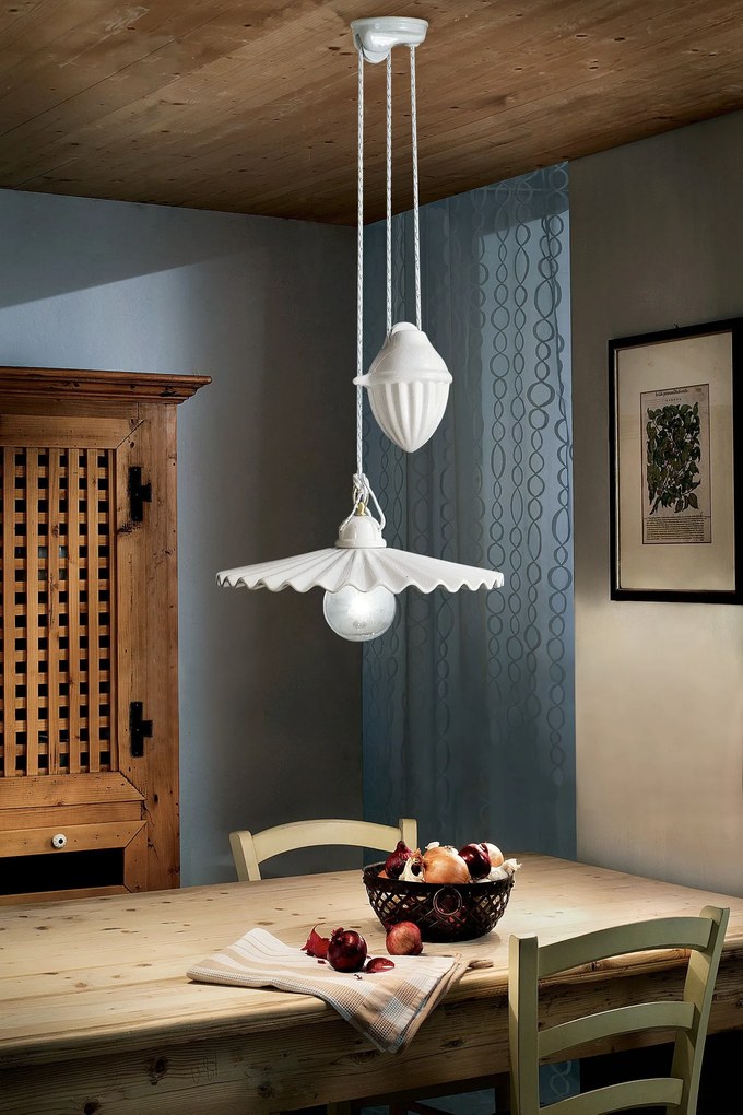 Ferroluce Classic  1-light suspension lamp L&apos;Aquila C008