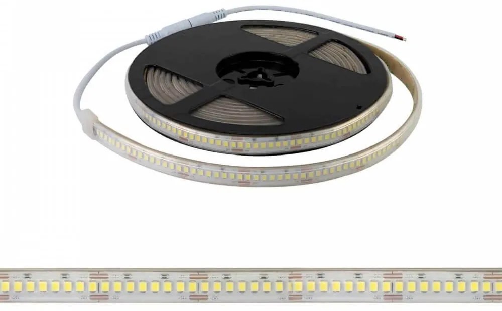 Striscia LED Professional 2835/224 - IP67 - 25W/m - 2.900lm/m- 5m - 24V Colore  Bianco Caldo 2.700K