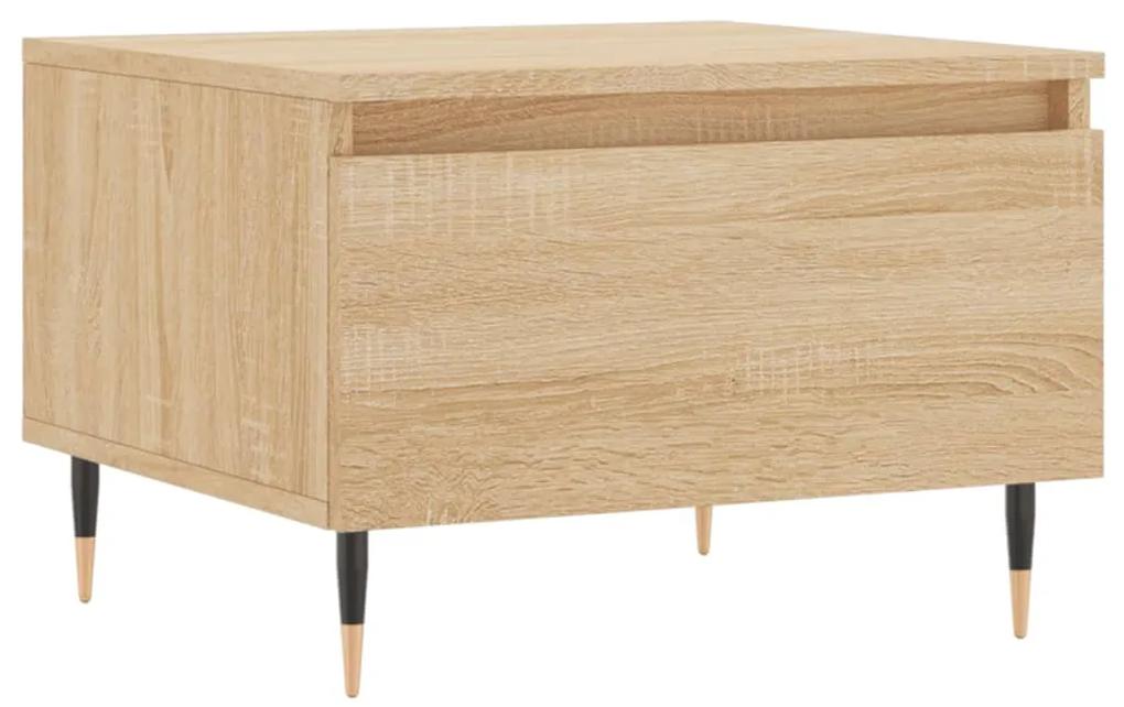Tavolini salotto 2pz rovere sonoma 50x46x35cm legno multistrato