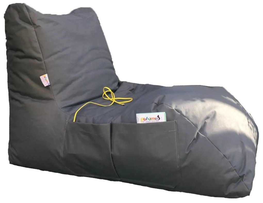 Poltrona pouf da esterno grigio