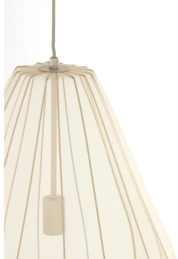Lampadario beige con paralume in tessuto ø 50 cm Itela - Light &amp; Living