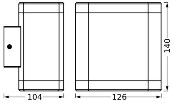 Ledvance - Applique a LED da esterno ENDURA STYLE DALLAS LED/9W/230V IP44