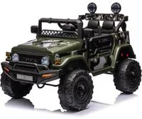 Macchina Elettrica per Bambini 12V Toyota Cruiser Verde Militare