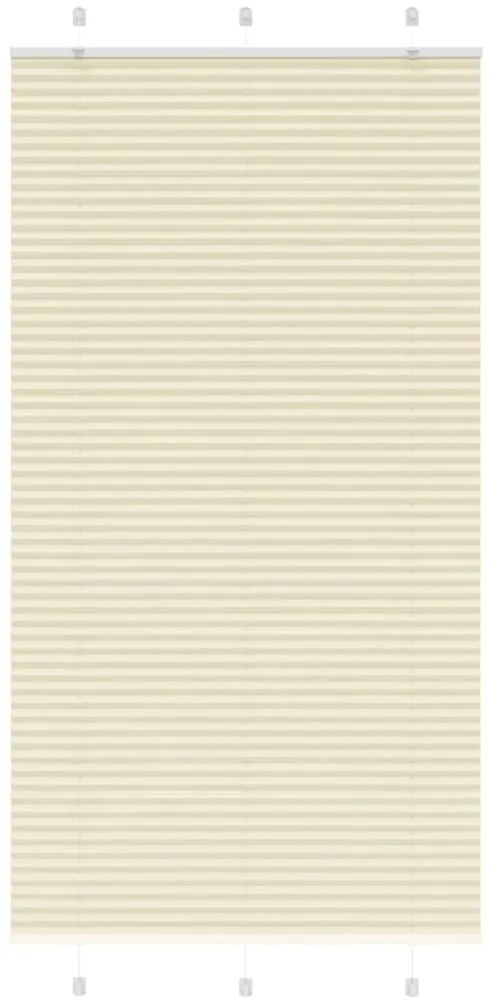 Tenda Plissettata Crema 105x200 Cm Larghezza Tessuto 104,4 Cm /