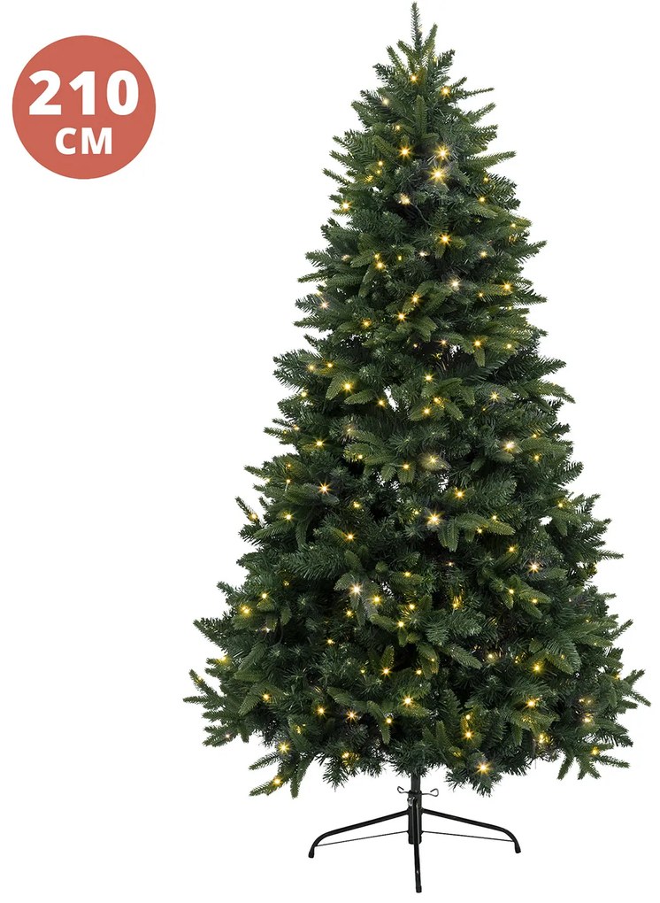 Albero Natale verde 210 cm led Creek