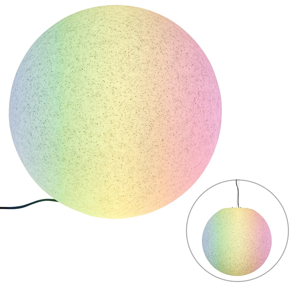 Lampada da esterno smart grigia 56 cm IP44 incl Wifi A60 - Nura