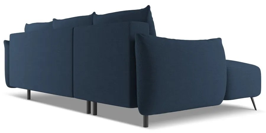 Divano angolare blu (con penisola a sinistra) Malie – Makamii