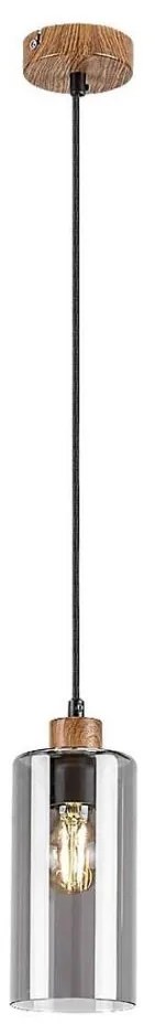 Rabalux 72141 - Lampadario a cavo TANNO 1xE27/25W/230V rovere