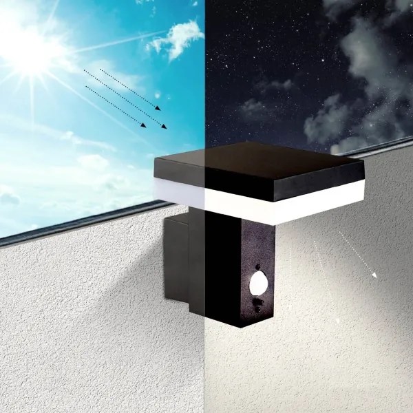 Lampada da parete solare LED SOLARIS2 LED/5,5W/3,7V 4000K IP44 con sensore