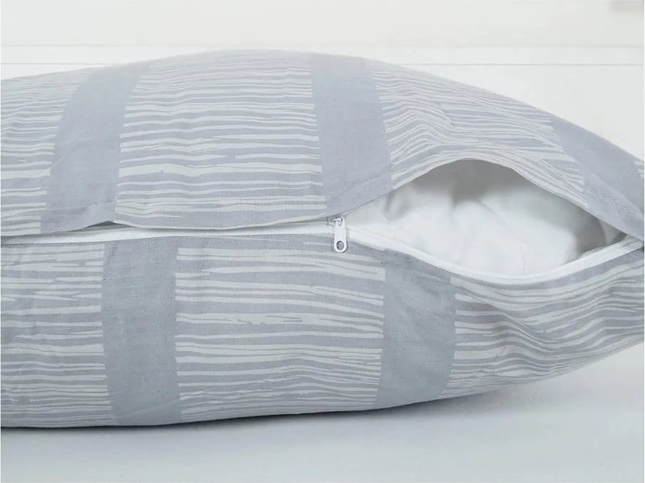 Set copripiumino e federa grigio in crêpe per letto singolo 140x200 cm Honey Comb – B.E.S.