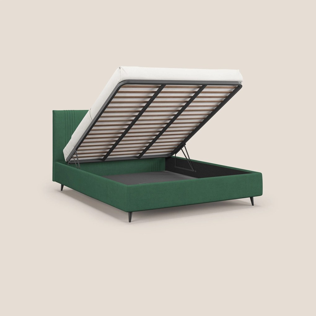 Yvonne letto contenitore in morbido tessuto impermeabile T02 verde