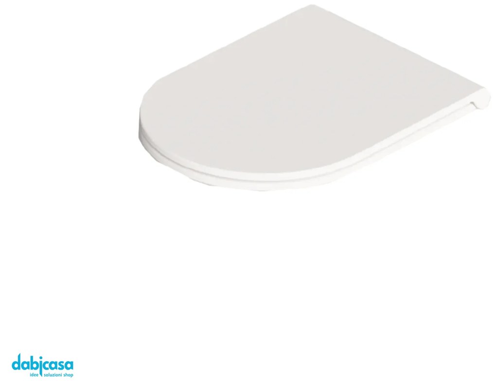 Alice Ceramica "Hide Round" Copriwater Soft-Close Bianco Opaco