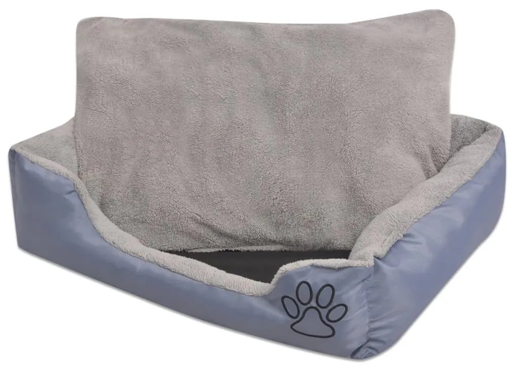 Cuccia per cani con cuscino imbottito taglia s grigio