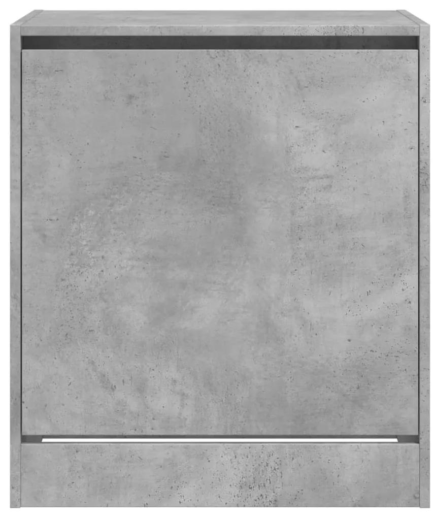 Scarpiera Grigio Cemento 60x42x69 cm in Legno Multistrato