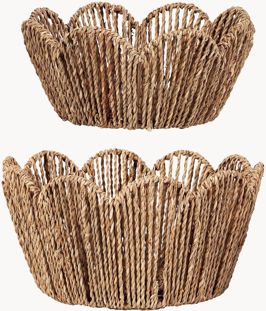 Set di 2 cestini in fibra naturale Chaumiere
