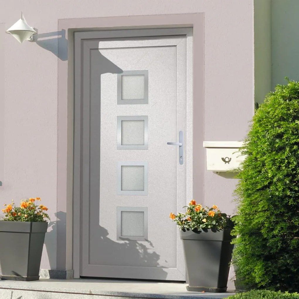 Porta Ingresso Bianca 98x190 Cm İn Pvc /