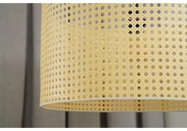 Duolla - Lampadario a plafone ROLLER RATTAN 1xE27/15W/230V diametro 45 cm beige