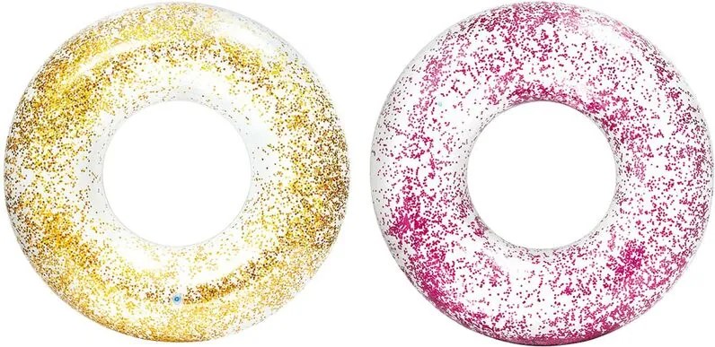 Ciambella gonfiabile Ø120 cm con decorazione glitter 56274 np Intex