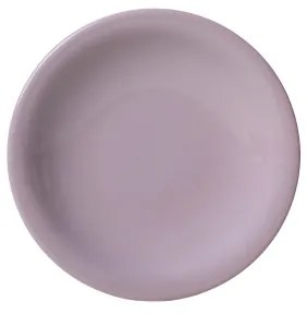 Set da tavola 18 pezzi, viola/bianco, in ceramica