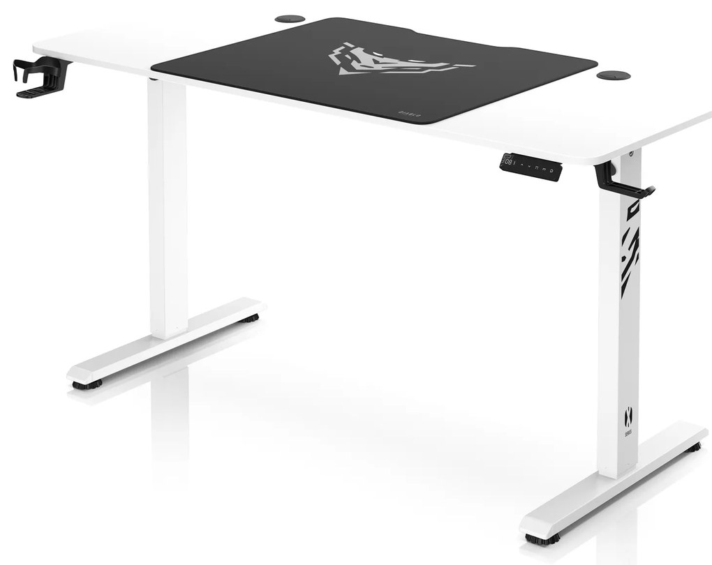 Scrivania Regolabile in Altezza Diablo X-Tensio 1400 Bianco