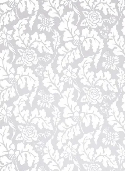 Tapete British Isles Damask von Osborne & Little - Pearl/ Iv