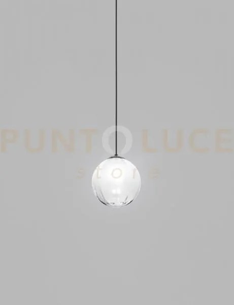 Puppet sospensione m bianco sfumato nero opaco 1 luce attacco g9