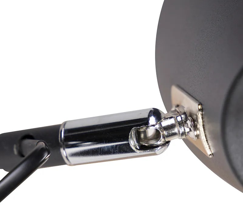 Lampada da parete intelligente nera a 2 luci orientabile con Wi-Fi A60 - Lune