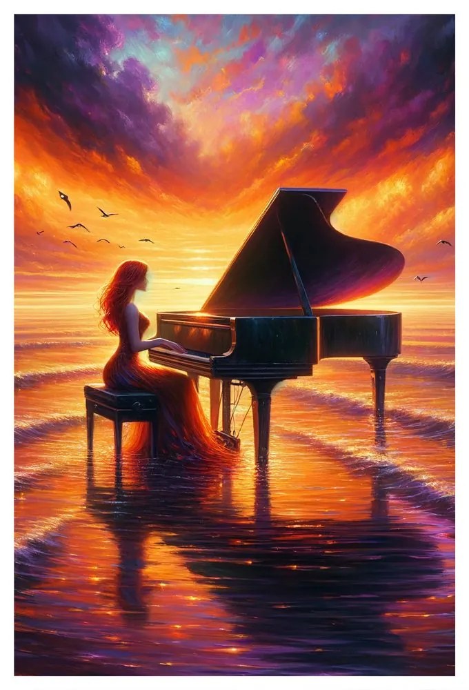 Quadro su tela – Sogni di pianoforte