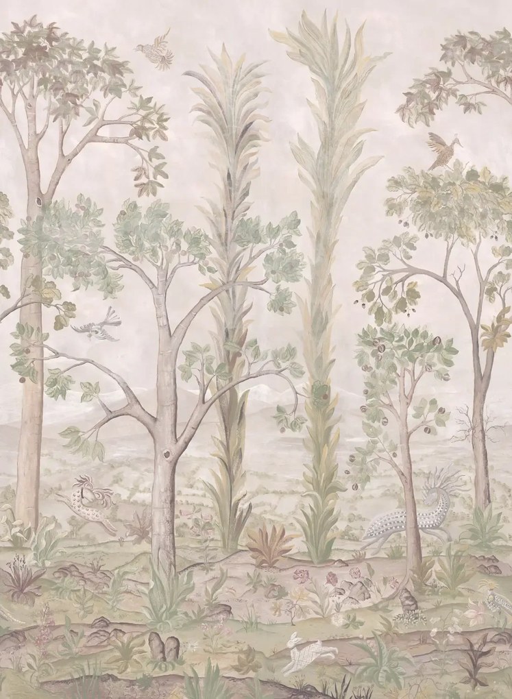GP & J Baker Carta da parati panoramica Tall Trees - Soft Green
