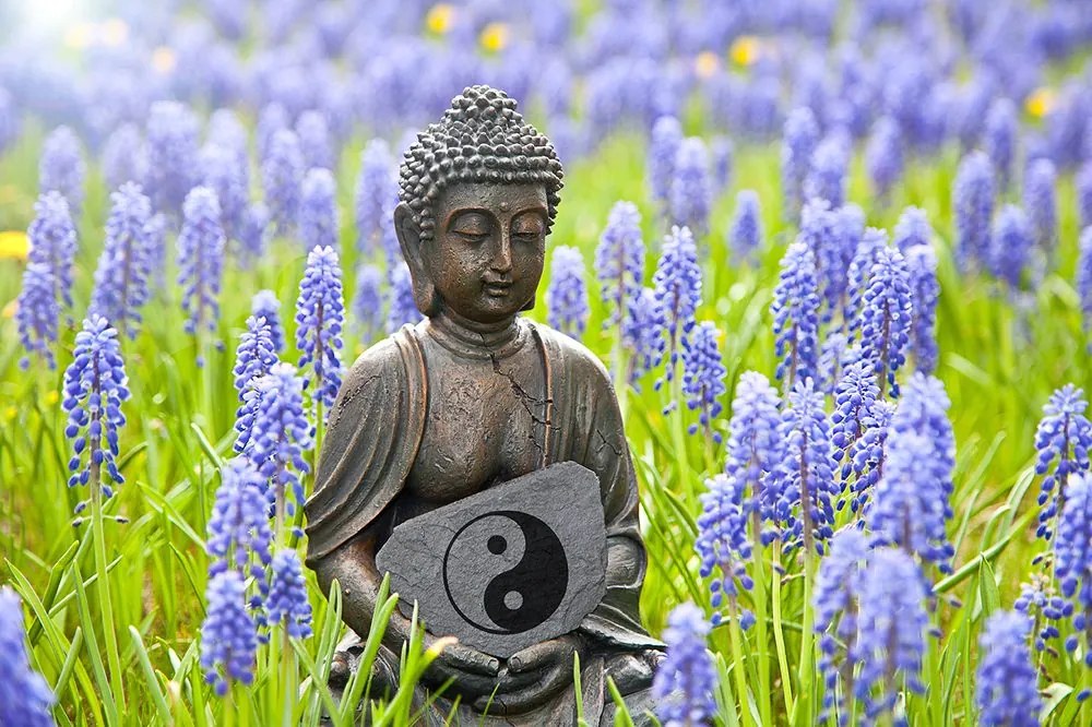 Carta da parati – Buddha yin e yang