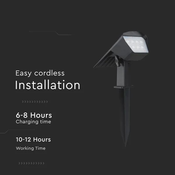 Lampada solare 2 in 1 LED/1,3W/3,7V 3000/4000/6400K IP65 1200 mAh