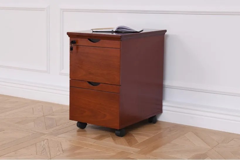 Scrivania presidenziale ufficio 180 cm in legno marrone noce PRESTIGE B630-Arrediorg.it