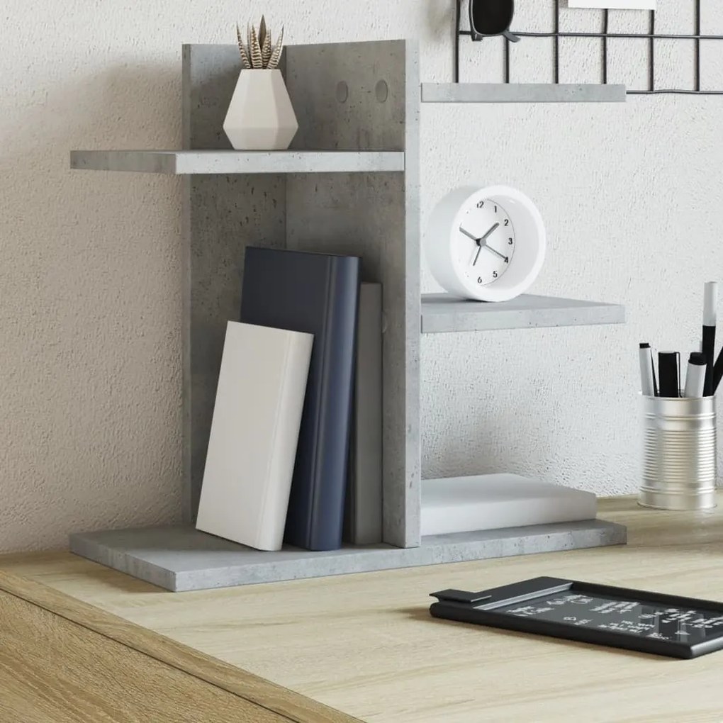 Organizer Scrivania Grigio Cemento 42x21,5x42 Cm Multistrato /
