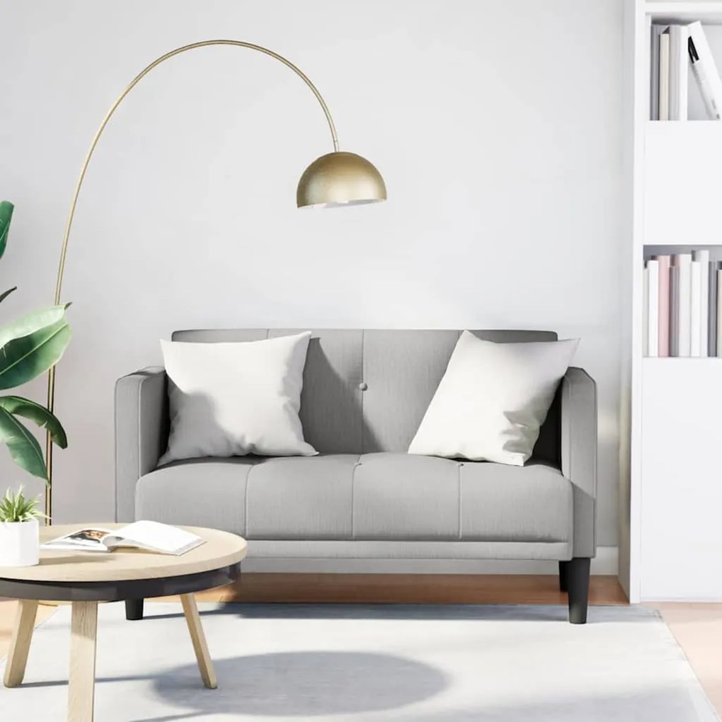 Divano Divanetto Grigio Nuvola 111 Cm İn Tessuto /
