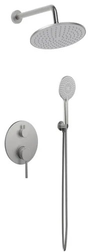 Set Doccia 3 Pezzi Ad Incasso Acciaio Spazzolato Smooth Rubicer