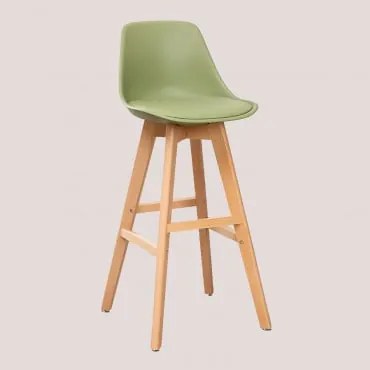 Pack 2 Sgabelli Nordic Edition Verde Militare Chiaro & ↑76 cm - Sklum