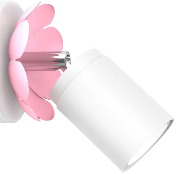 Faretto da parete FLOWER 1xGU10/8W/230V bianco