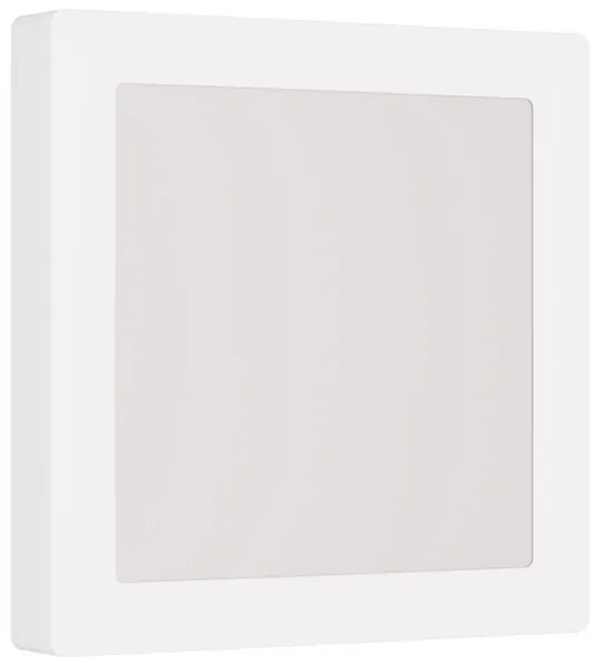 Plafoniera LED Slim Quadrata 20W 2.000lm no Flickering 225x225mm Colore Bianco Caldo 3.000K