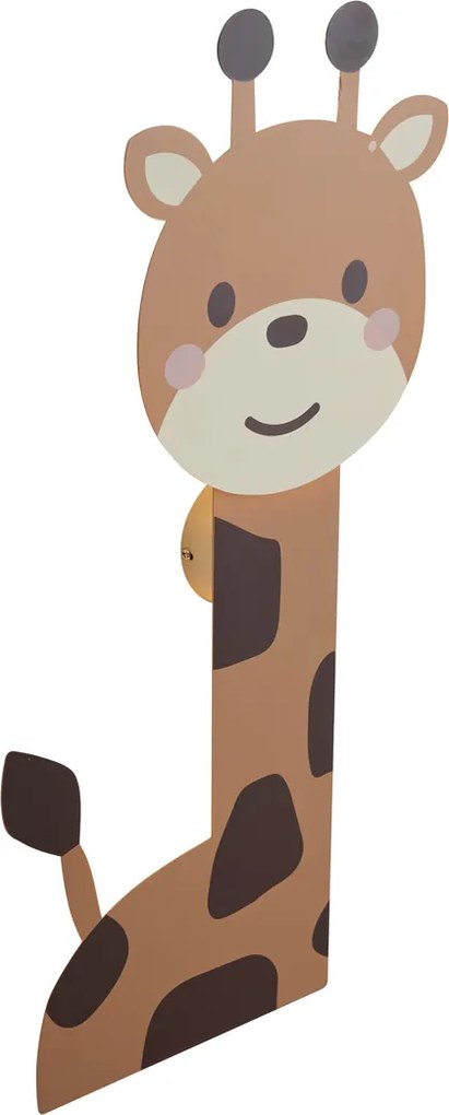 Lampada da parete per bambini arancione con LED dimmerabile a 3 livelli - Gigi la Giraffa