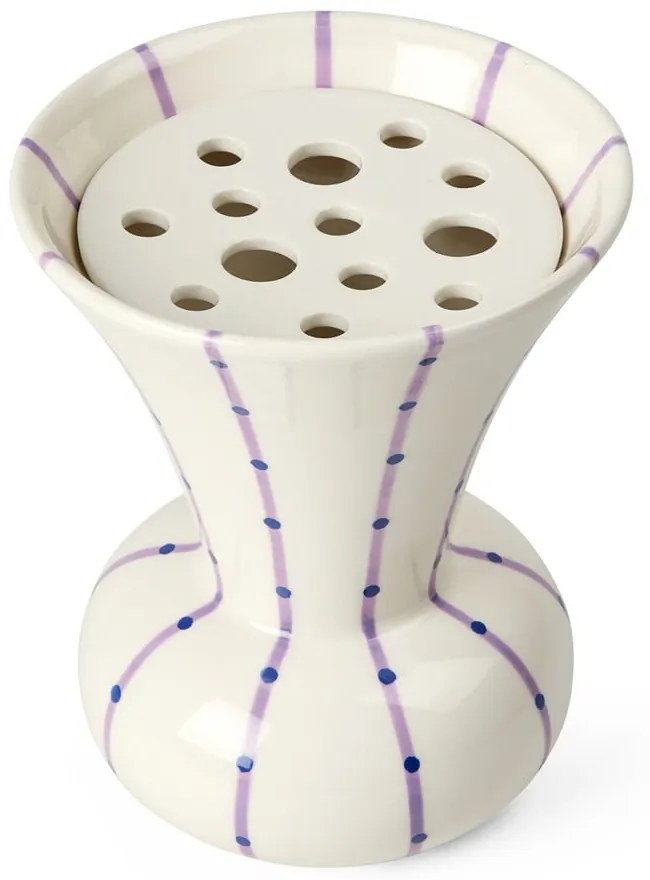 Vaso in ceramica bianca dipinto a mano Signature - Kähler Design