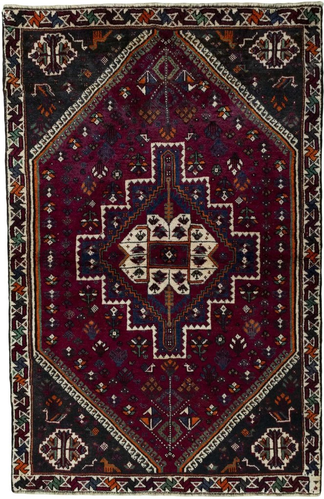 Gabbeh Tappeto 170x110 Rosso (Iran) Annodato A Mano