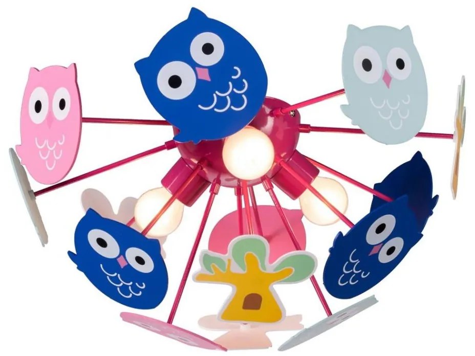 Rabalux 6389 - Lampadario a plafone per bambini BIRDY 3xE14/40W/230V