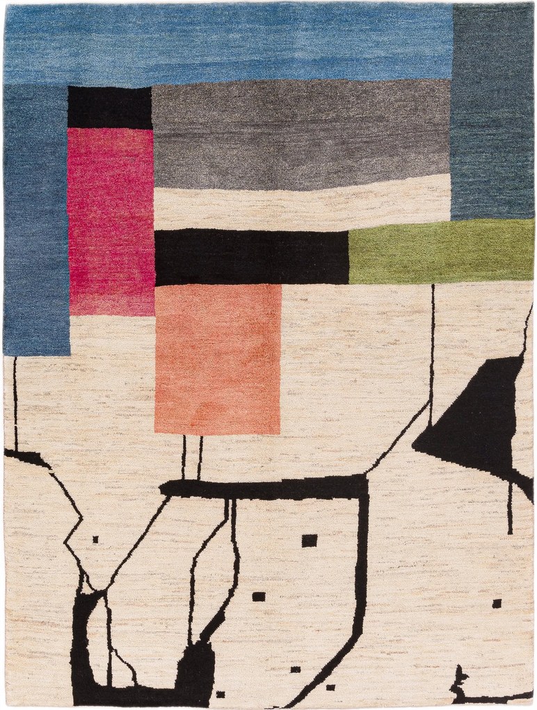 Gabbeh Tappeto 220x300 Beige (Iran) Annodato A Mano