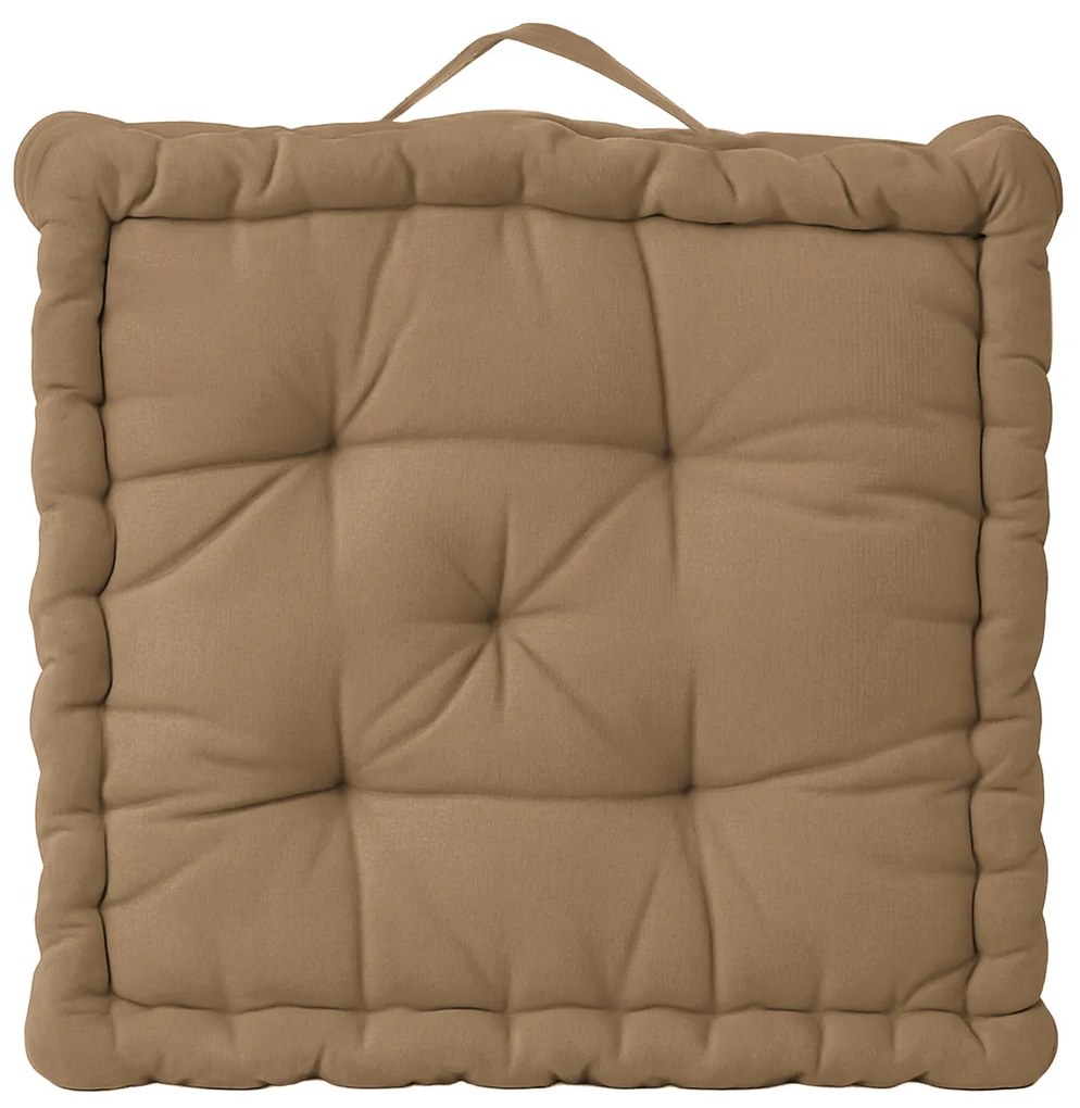 Cuscino materasso 45x45 cm beige scuro