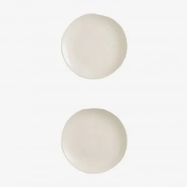 Confezione Da 2 Piattini Da Dessert Belvere Gardenia Bianco - Sklum