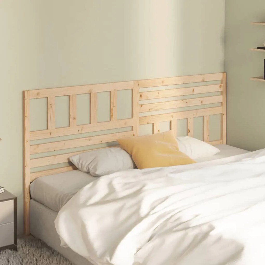 Testiera Per Letto 206x4x100 Cm İn Legno Massello Di Pino /