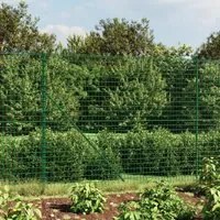 Recinzione Metallica con Picchetti Ancoraggio Verde 2x25 m 154110