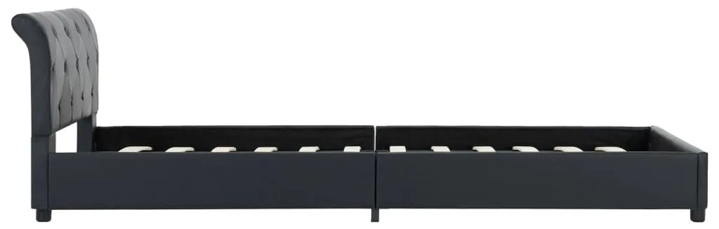Giroletto nero in similpelle 100x200 cm