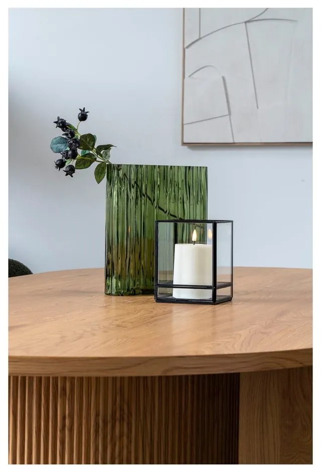 Vaso in vetro verde (altezza 26,5 cm) - House Nordic