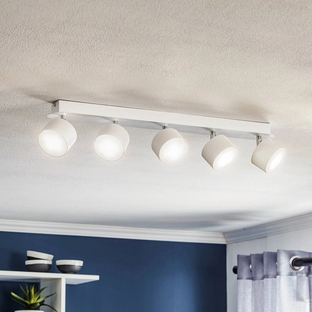 Eko-Light Faretto da soffitto Cloudy a 5 luci bianco